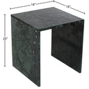  Meridian Pienza Green Marble End Table IMAGE 7