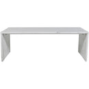  Meridian Pienza White Marble Coffee Table IMAGE 2