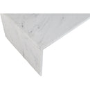  Meridian Pienza White Marble Coffee Table IMAGE 6