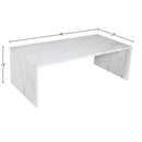  Meridian Pienza White Marble Coffee Table IMAGE 7