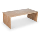  Meridian Pienza Natural Travertine Coffee Table IMAGE 1