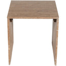  Meridian Pienza Natural Travertine End Table IMAGE 4