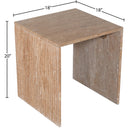  Meridian Pienza Natural Travertine End Table IMAGE 7