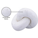  Meridian Knot White Marble Decorative Knot IMAGE 6