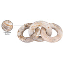  Meridian Rings Beige Marble Decorative Chain Links IMAGE 6