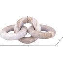  Meridian Rings Brown Marble Decorative Chain Links IMAGE 5