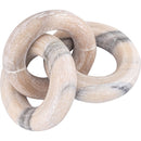  Meridian Rings Pink Marble Decorative Chain Links IMAGE 3