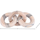  Meridian Rings Pink Marble Decorative Chain Links IMAGE 5