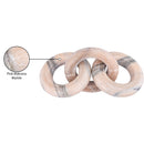  Meridian Rings Pink Marble Decorative Chain Links IMAGE 6