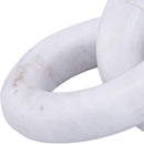 Meridian Rings White Marble Decorative Chain Links IMAGE 4