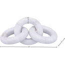  Meridian Rings White Marble Decorative Chain Links IMAGE 5