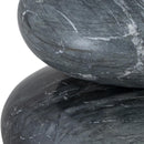 Meridian Pumpkin Black Marble 3 pc Decorative Object IMAGE 3