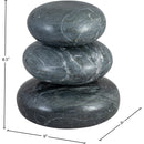  Meridian Pumpkin Black Marble 3 pc Decorative Object IMAGE 4