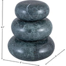  Meridian Pumpkin Green Marble 3 pc Decorative Object IMAGE 4