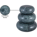  Meridian Pumpkin Green Marble 3 pc Decorative Object IMAGE 5