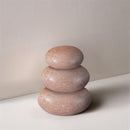  Meridian Pumpkin Pink Marble 3 pc Decorative Object IMAGE 2