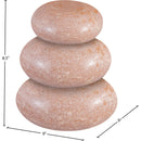 Meridian Pumpkin Pink Marble 3 pc Decorative Object IMAGE 4