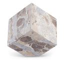  Meridian Block Beige Marble Decorative Cube IMAGE 1