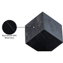  Meridian Block Black Marble Decorative Cube IMAGE 6