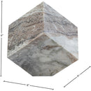  Meridian Block Brown Marble Decorative Cube IMAGE 5