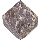  Meridian Block Cherry Marble Decorative Cube IMAGE 3