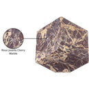  Meridian Block Cherry Marble Decorative Cube IMAGE 6