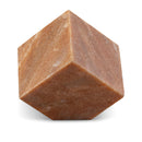 Meridian Block Pink Marble Decorative Cube IMAGE 1