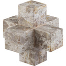  Meridian Jack Beige Marble Decorative Jack Object IMAGE 3