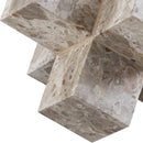  Meridian Jack Beige Marble Decorative Jack Object IMAGE 4