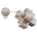  Meridian Jack Beige Marble Decorative Jack Object IMAGE 6