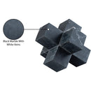  Meridian Jack Black Marble Decorative Jack Object IMAGE 6