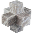  Meridian Jack Brown Marble Decorative Jack Object IMAGE 3