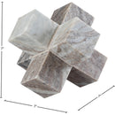  Meridian Jack Brown Marble Decorative Jack Object IMAGE 5