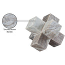  Meridian Jack Brown Marble Decorative Jack Object IMAGE 6