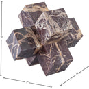  Meridian Jack Cherry Marble Decorative Jack Object IMAGE 5