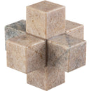  Meridian Jack Pink Marble Decorative Jack Object IMAGE 3