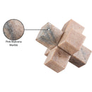  Meridian Jack Pink Marble Decorative Jack Object IMAGE 6