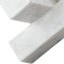  Meridian Stix White Marble Decorative Object IMAGE 4
