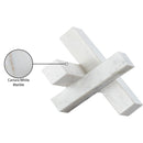  Meridian Stix White Marble Decorative Object IMAGE 6