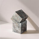  Meridian Quad Brown Marble Decorative Cube IMAGE 2