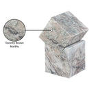  Meridian Quad Brown Marble Decorative Cube IMAGE 6