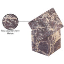  Meridian Quad Cherry Marble Decorative Cube IMAGE 6