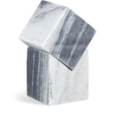  Meridian Quad Panda Marble Decorative Cube IMAGE 1