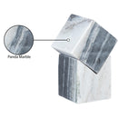  Meridian Quad Panda Marble Decorative Cube IMAGE 6