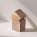  Meridian Quad Pink Marble Decorative Cube IMAGE 2