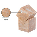  Meridian Quad Pink Marble Decorative Cube IMAGE 6