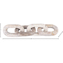  Meridian Lynx Beige Marble Decorative Chain Links IMAGE 5