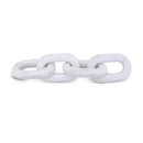  Meridian Lynx White Marble Decorative Chain Links IMAGE 1