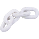 Meridian Lynx White Marble Decorative Chain Links IMAGE 3