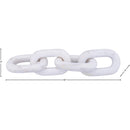  Meridian Lynx White Marble Decorative Chain Links IMAGE 5
